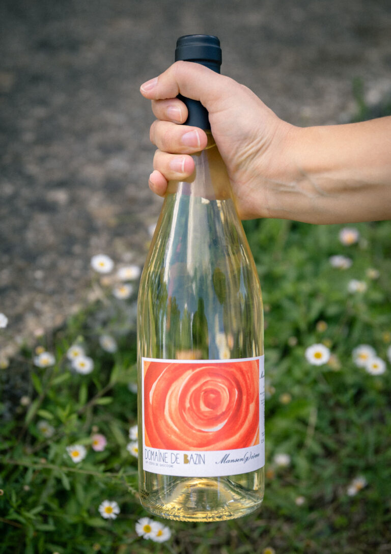 Bouteille de vin blanc doux - côtes de Gascogne du Domaine de Bazin