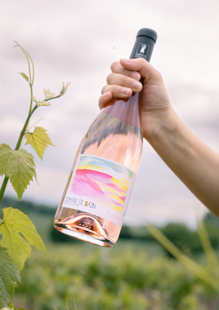 Bouteille de vin rosé - côtes de Gascogne du Domaine de Bazin